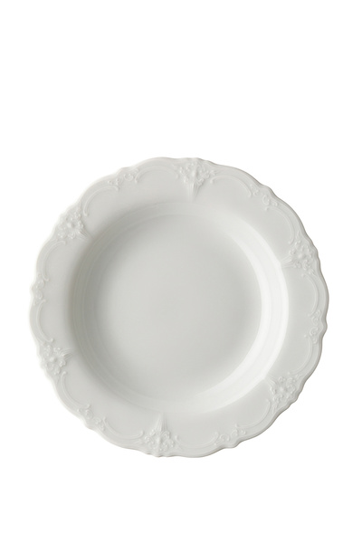 Rosenthal Baronesse Beyaz Porselen Çukur Tabak 24 cm