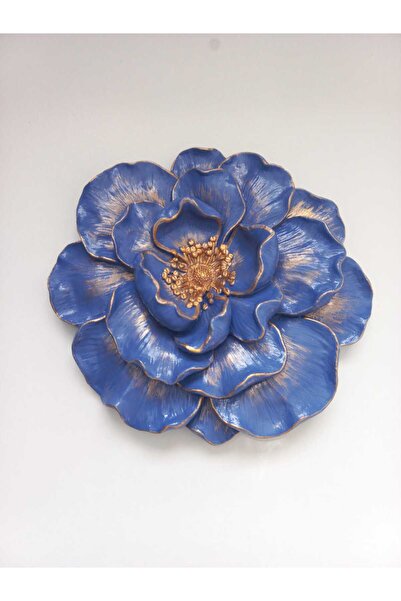 ZE DEKORASYON Gece Mavi Şık Duvar Ve Masa Çiçeği 22x20cm