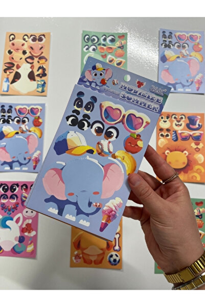 Kağıt Gemi Dükkan DIY Sevimli Dost Atölyesi Mavi Paket Hayvan Tasarlama 6 Yap...