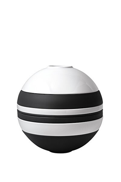 Villeroy & Boch La Boule Siyah Beyaz 2 Kişilik 7 Parça Porselen Yemek Takımı