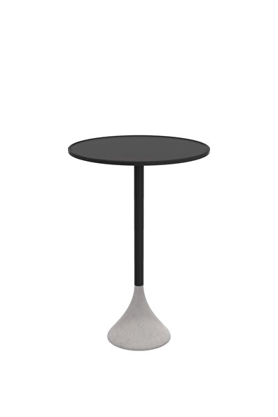 Ethimo Concreto Siyah Tablalı Koyu Gri Alüminyum Bar Masası