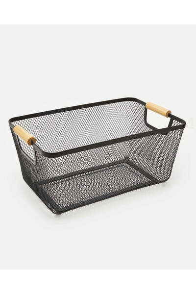 REDTAG Black Rectangle Basket