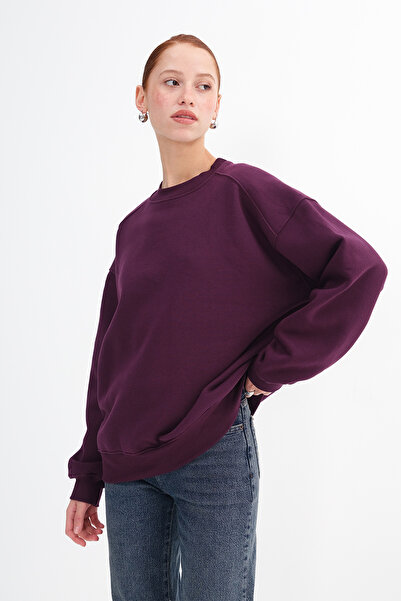 Addax Fleece-Lined Basic Sweatshirt S3408-K11