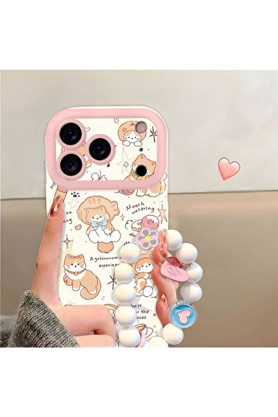 Generic Case compatible with iphone 17 Pro max back cover,Cat, With phone lanyard and phone holder included