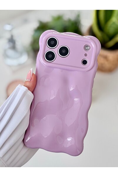Go Aksesuar Iphone 17 Promax Uyumlu 3d Bubble Tasarımlı Pastel Renk Esnek Sil...