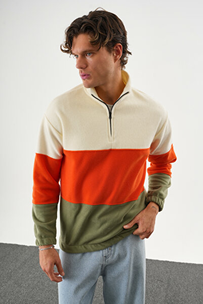 No Way Men's Regular Fit Half Zip Three Piece Fleece Sweatshirt