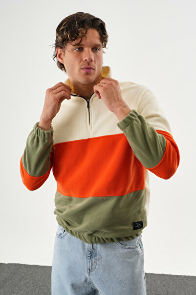 No Way Men's Regular Fit Half Zip Three Piece Fleece Sweatshirt