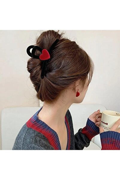 GÜLPEŞE Kadife Detaylı ❤️ Mandal Toka Topuz Toka