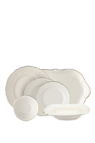 Rosenthal Sanssouci Elfenbein Gold Porselen 12 Kişilik 51 Parça Yemek Takımı