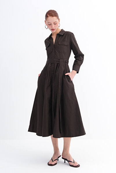 Addax Waist-Tied Dress E17715