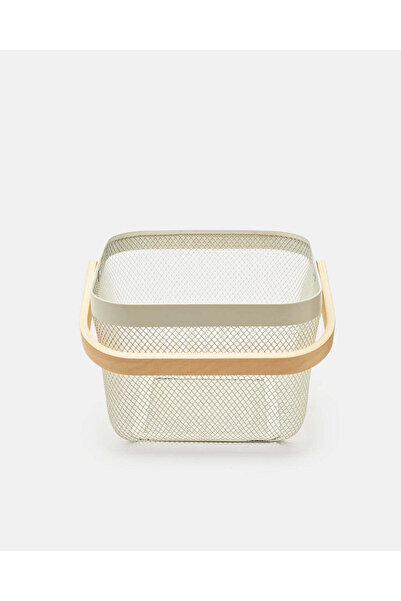 REDTAG White Square Basket With Handle