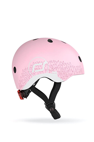 SCOOT AND RIDE Helmet Reflective Pembe Bebek Çocuk Kaskı