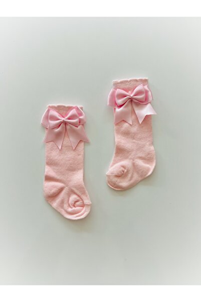 COLORED BABY Baby Girl Children's Bow Knee Socks