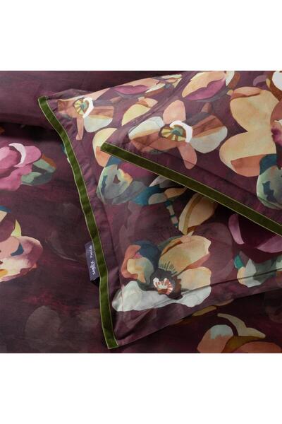 Sarev 100% Cotton Satin “300 Tc” Duvet Cover Set Plum