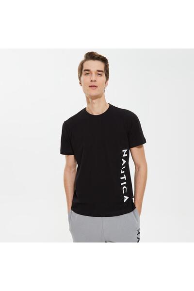 Nautica Men's Black Standard Fit T-Shirt
