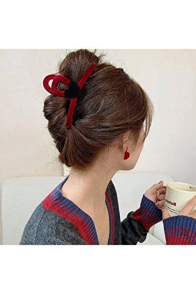 GÜLPEŞE Velvet Detailed ❤️ Latch Buckle Knob Buckle