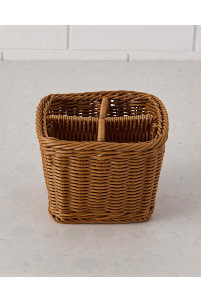 REDTAG Brown Square Cultery Woven Basket