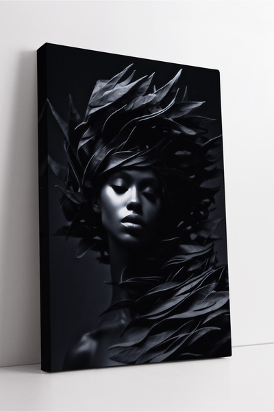 KOSS Dijital Portret de femeie dinamică neagră, formă naturală, inspirată de ...