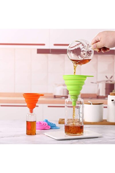 FORHOUSE Set 3 funnels, FreeBiz, Silicone, Foldable, Multicolor