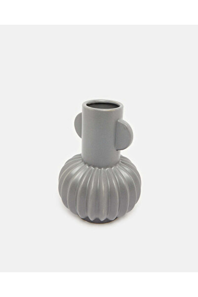 REDTAG Grey Ceramic Embellished Vase