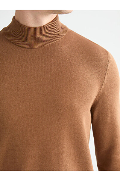 LC Waikiki Ανδρικό πλεκτό πουλόβερ με μισό ζιβάγκο Özmarka New Season