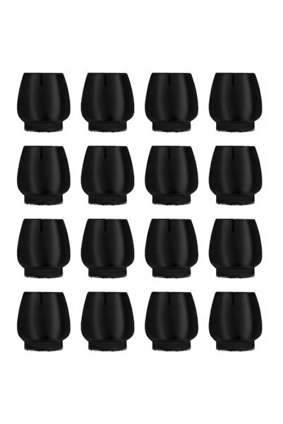 FORHOUSE Huse de protecție pentru picioare de scaun, manșon minimalist anti-zgârieturi, 16 bucăți, 12-16 mm, negre