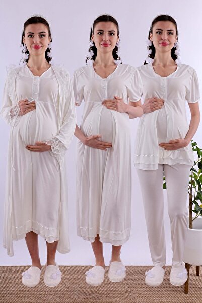 ByLohusa Effortt Ecru Maternity Maternity Set