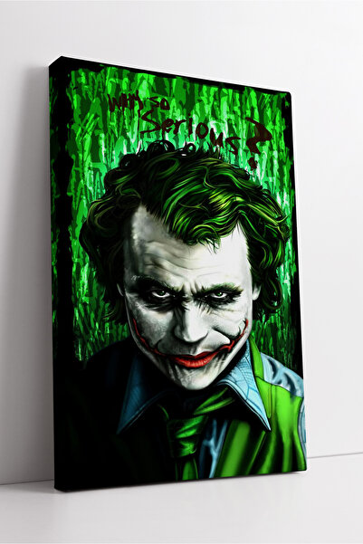 KOSS Dijital Ilustrație Joker cu fundal verde, pictură pe pânză impresionantă...