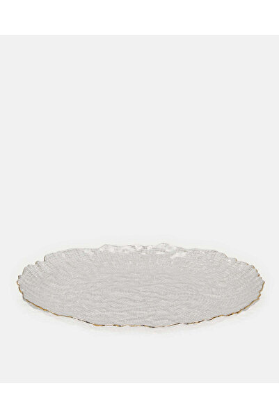 REDTAG White Charger Plate With Gold Rim