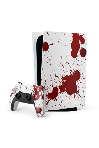 ACME LABS Skin Sticker PlayStation 5 Gaming Console Cover Wrap- Blood Splash