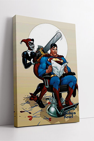 KOSS Dijital Ο Σούπερμαν και η Χάρλεϊ Κουίν Χιουμοριστική σκηνή κόμικς Διασκε...