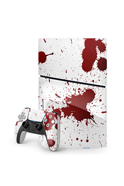 ACME LABS Skin Sticker PlayStation 5 Gaming Console Cover Wrap- Blood Splash