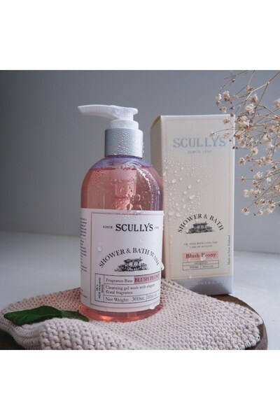 Scullys Blush Peony Shower & Bath Gel, 300 ml