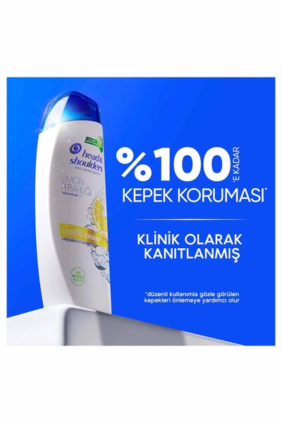 Head&Shoulders Limon Ferahlığı Kepek Karşıtı Yağlı saçlar için Günlük Kullanım 330ML Şampuan x 2 Adet
