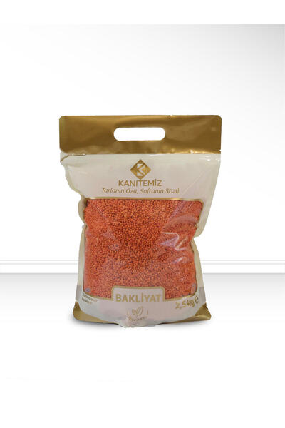 Kanıtemiz Pirinç YERLİ FUTBOL KIRMIZI MERCİMEK 2,5 KG