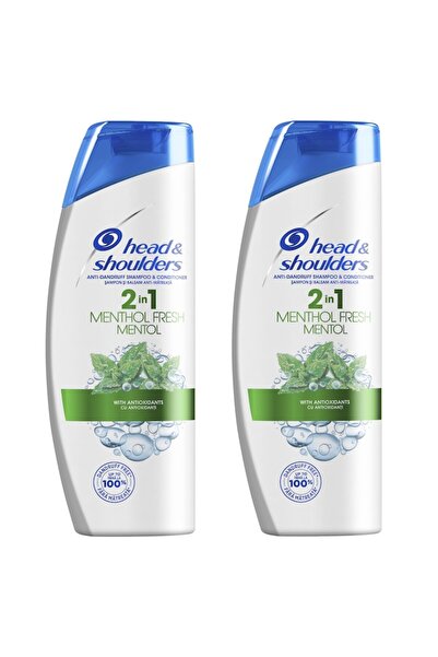 Head&Shoulders Menthol 2-in-1 Anti-Dandruff Shampoo, 2 x 400 ml (Promotional Pack)