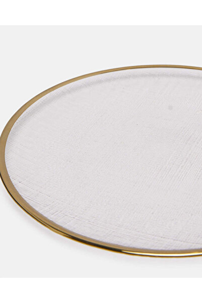 REDTAG Gold Band Glass Side Plate