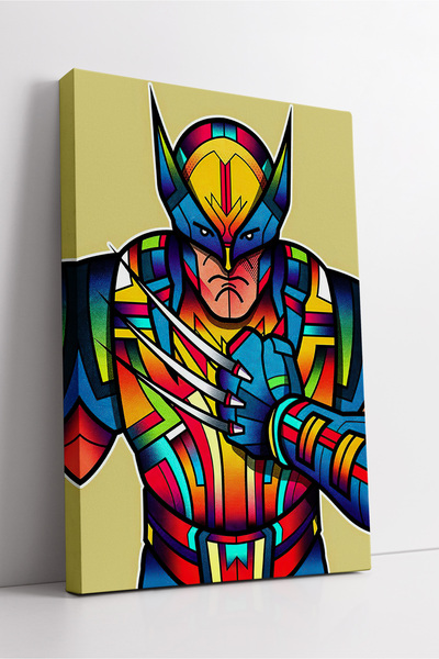 KOSS Dijital Pictură de perete modernă, energică, pe pânză, cu o figură de er...