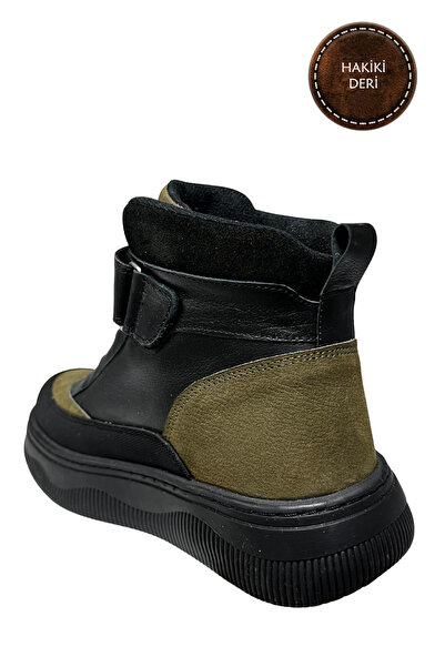 şenler bebe world kids Baby, Children's Boots Genuine Leather Orthopedic Sole, Soft Lining, Non-Slip