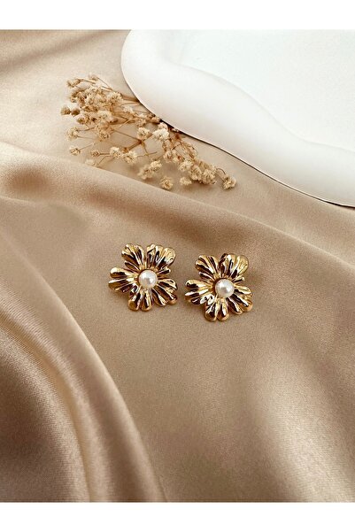 the canelif accessories أقراط زهرة الصلب