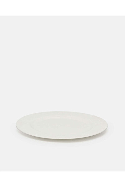 REDTAG White Embossed Dinner Plate