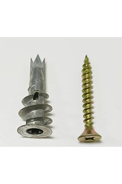 ATG Rayko 20 Adet Çelik Burgulu Alçıpan Tavan Dübeli Korniş Dübeli Turbolet Alçıpan Dübeli