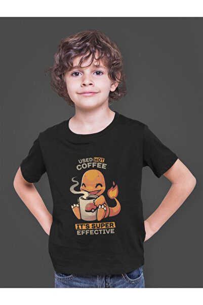 Bumeta Tricou pentru copii Pokemon Charizard Çalizart Used Hot Coffee tricou