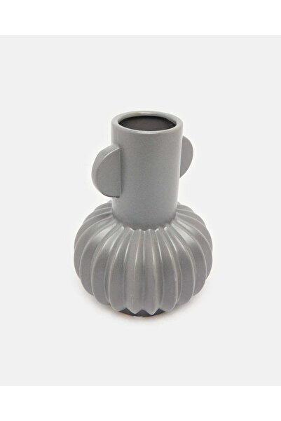 REDTAG Grey Ceramic Embellished Vase