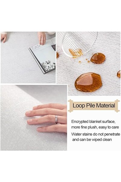 KEKE Luxury New Style Loop Pile Living Room Carpet 200X300 CM