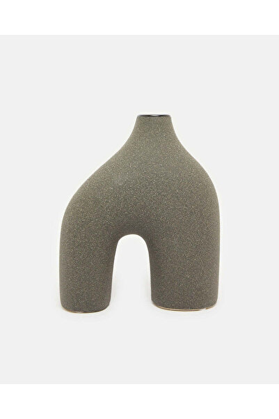 REDTAG Grey Ceramic Embellished Vase