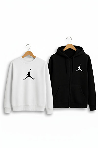 Syndra Hanorac alb Sıfıryaka cu fermoar negru