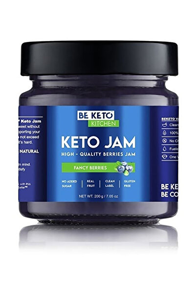 Perfect Keto Yaban Mersinli Ketojenik Reçel (Şekersiz, Glutensiz, Stevialı) 200g, vegan, düşük karbonhidrat