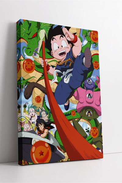 KOSS Dijital Dragon Ball Kid Goku Anime Canvas Painting Scenă colorată de ave...