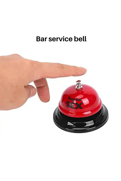 ebuuconcept Metal Masa Üstü Servis Zili – Komik Mesajlı Eğlence Zili – Bar, Kafe, Ofis, Hediye Zili